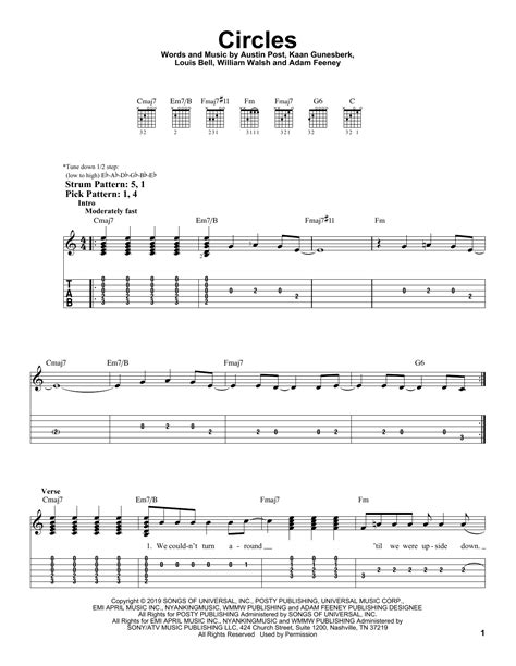 post malone circles chords